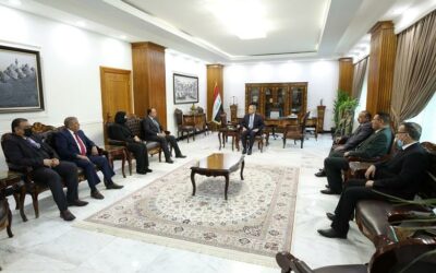 رئيس مجلس القضاء الاعلى يستقبل رئيس وأعضاء جمعية القضاء العراقي
